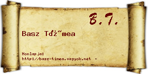 Basz Tímea névjegykártya